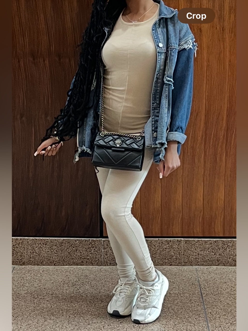 PrettyLittleThing Cream Ribbed Tank Top